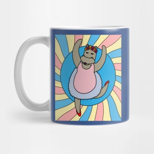 Dancing Ballerina Ballet Hippopotamus Mug